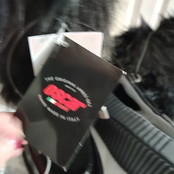 Oscar Sport Ski Ape Faux Fur Patent Leather Black Boots 9.5 - Picture 8 of 12